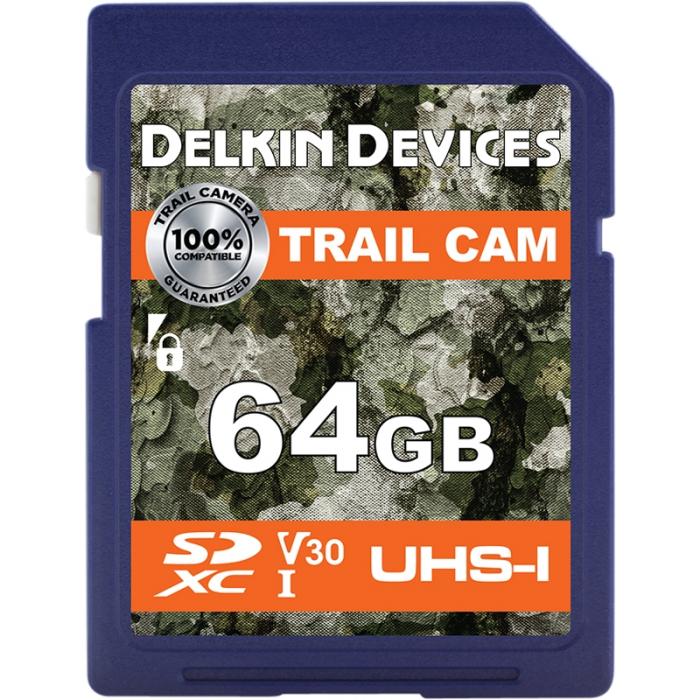Atmiņas kartes - DELKIN TRAIL CAM SDXC (V30) R100/W50 64GB DDSDTRL-64GB - ātri pasūtīt no ražotāja