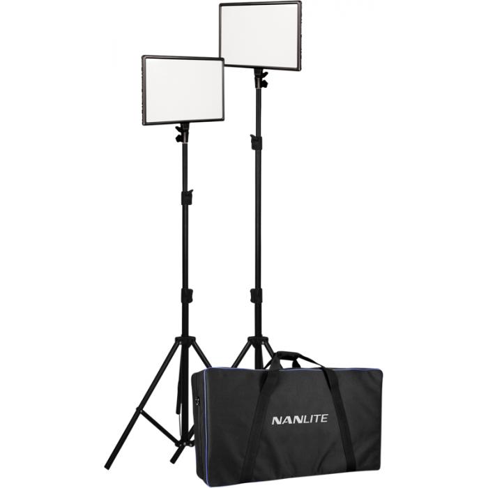 LED Light Set - NANLITE LUMIPAD 25 LED 2 LIGHT KIT WITH STAND AND BAG LUMIPAD 25 2KIT - buy today in store and with delivery