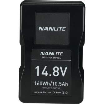 V-Mount Baterijas - NANLITE BATTERY V-MOUNT 14.8V 160WH BT-V-14.8V160 - ātri pasūtīt no ražotāja