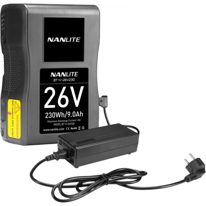 V-Mount Battery - NANLITE BATTERY V-MOUNT 26V 230WH BT-V-26V230 - quick order from manufacturer