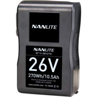 V-Mount Baterijas - NANLITE BATTERY V-MOUNT 26V 230WH BT-V-26V230 - ātri pasūtīt no ražotāja