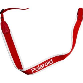 Bags for Instant cameras - POLAROID CAMERA STRAP FLAT RED STRIPE 6050 - quick order from manufacturer