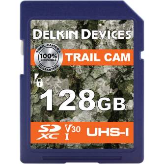 Atmiņas kartes - DELKIN TRAIL CAM SDXC (V30) R100/W75 128GB DDSDTRL128G - ātri pasūtīt no ražotāja