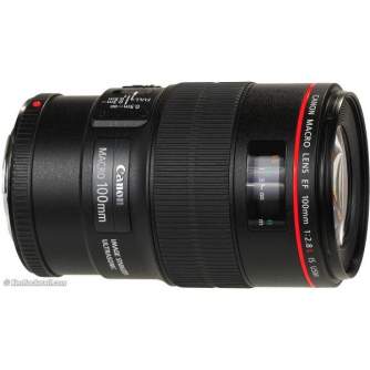 Objektīvi - Canon LENS EF100MM F2.8L IS USM MACRO - купить сегодня в магазине и с доставкой