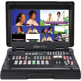 Video mikseri - DATAVIDEO HS-1300 6 INP HD SWITCHER IN CASE WITH STREAMING HS-1300 - ātri pasūtīt no ražotāja