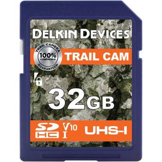 Atmiņas kartes - DELKIN TRAIL CAM SDHC (V10) R100/W30 32GB DDSDTRL-32GB - ātri pasūtīt no ražotāja