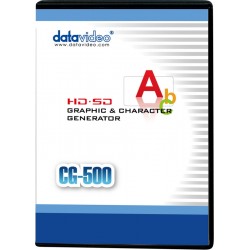 Software, Firmare, Books - DATAVIDEO CG-500 CHARACTER GENERATOR SOFTWARE(KEY) DONGLE CG-500 - quick order from manufacturer
