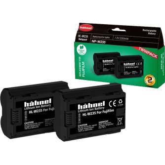 Camera Batteries - HÄHNEL BATTERY FUJI HL-W235 TWIN PACK 1000 161.1 - quick order from manufacturer