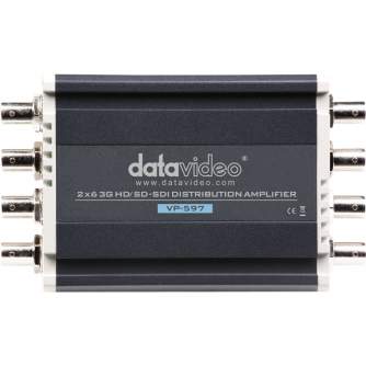 Signāla kodētāji, pārveidotāji - DATAVIDEO VP-597 3G/HD/SD-SDI DISTRIBUTION AMPLIFIER 1->6 VP-597 - ātri pasūtīt no ražotāja