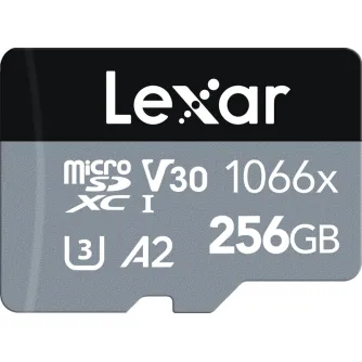 Vairs neražo - LEXAR PRO 1066X MICROSDHC/MICROSDXC UHS-I (SILVER) R160/W120 256GB LMS1066256G-BNANG