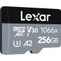 Vairs neražo - LEXAR PRO 1066X MICROSDHC/MICROSDXC UHS-I (SILVER) R160/W120 256GB LMS1066256G-BNANG