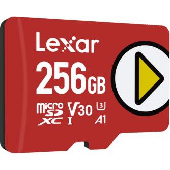 Atmiņas kartes - LEXAR PLAY MICROSDXC UHS-I R150 256GB LMSPLAY256G-BNNNG - ātri pasūtīt no ražotāja