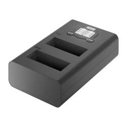 Action kameru aksesuāri - Newell DL-USB-C AHDBT-901 divu akumulatoru lādētājs Gopro hero9 hero10 - perc šodien veikalā un ar piegādi