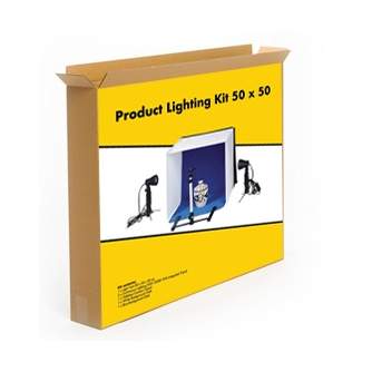 Gaismas kastes - Linkstar Photobox Kit PBK-50 50x50 cm Foldable + 2x50W lamps 565760 - ātri pasūtīt no ražotāja