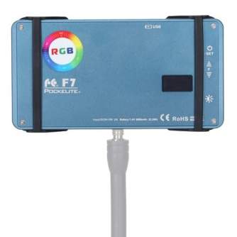LED Lampas kamerai - Falcon Eyes RGB LED Lamp PockeLite F7 Kit - ātri pasūtīt no ražotāja