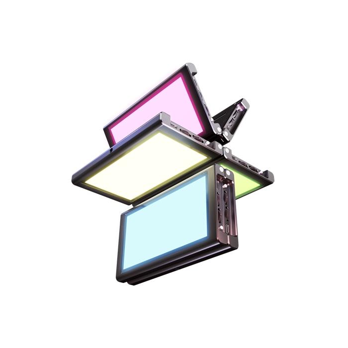 LED Lampas kamerai - Falcon Eyes RGB LED Lamp PockeLite F7 Fold - ātri pasūtīt no ražotāja