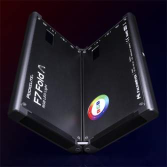LED Lampas kamerai - Falcon Eyes RGB LED Lamp PockeLite F7 Fold - ātri pasūtīt no ražotāja