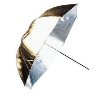 Foto lietussargi - Linkstar PUK-84GS lietussargs atstarojošs sudraba/zelta 84cm - ātri pasūtīt no ražotāja