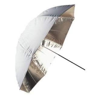 Umbrellas - Falcon Eyes Umbrella UR-48G Gold/White 122 cm - quick order from manufacturer