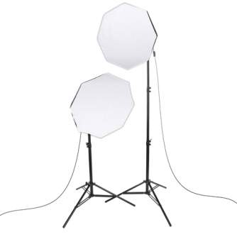 Fluorescējošās - StudioKing Daylight Kit PK-SB608K 2x85W - ātri pasūtīt no ražotāja