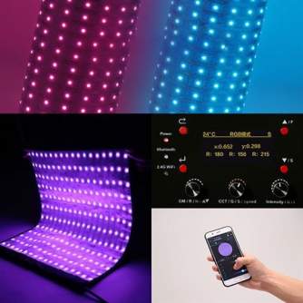 LED панели - Falcon Eyes Flexibel RGB LED Panel RX-836-K1 112x46.5 cm - быстрый заказ от производителя