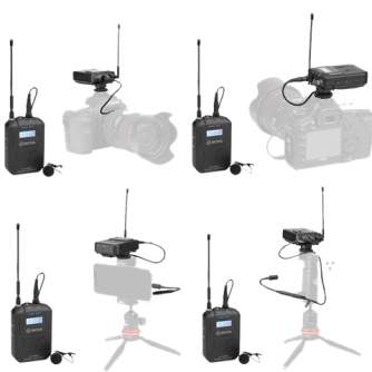 Microphones - Boya UHF Dual Lavalier Microphone Wireless BY-WM6S - quick order from manufacturer