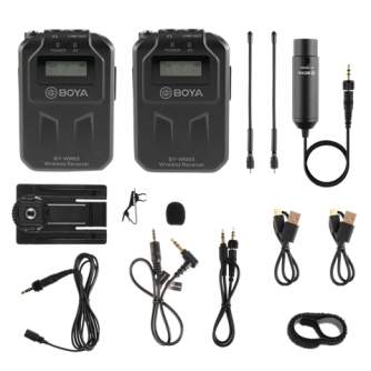 Microphones - Boya UHF Dual Lavalier Microphone Wireless BY-WM6S - quick order from manufacturer