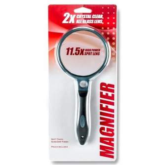 Magnifying Glasses - Carson Handheld Magnifier with Rubber Grip 2x90mm - quick order from manufacturer