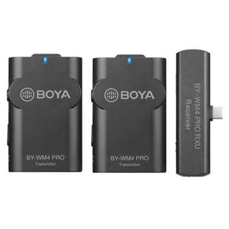 Беспроводные петличные микрофоны - Boya 2.4 GHz Dual Lavalier Microphone Wireless BY-WM4 Pro-K6 for Android - купить сегодня в м