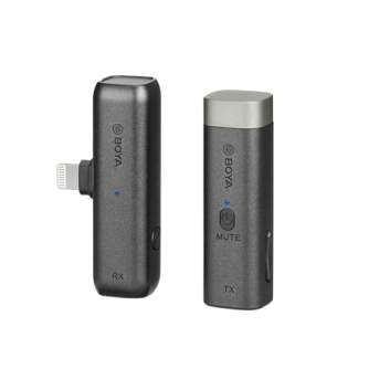 Bezvadu piespraužamie mikrofoni - Boya 2.4 GHz Tie Pin Microphone Wireless BY-WM3D for iOS - ātri pasūtīt no ražotāja