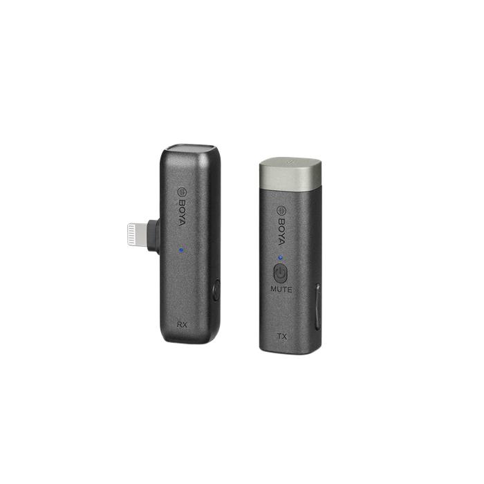 Bezvadu piespraužamie mikrofoni - Boya 2.4 GHz Tie Pin Microphone Wireless BY-WM3D for iOS - ātri pasūtīt no ražotāja
