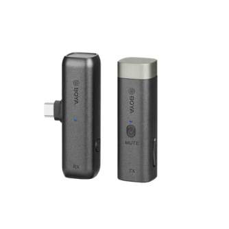 Bezvadu piespraužamie mikrofoni - Boya 2.4 GHz Tie pin Microphone Wireless BY-WM3U for USB-C Android & iPhone 15 - ātri pasūtīt no ražotāja