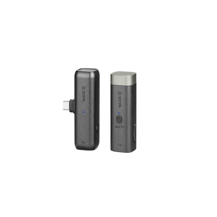 Bezvadu piespraužamie mikrofoni - Boya 2.4 GHz Tie pin Microphone Wireless BY-WM3U for USB-C Android & iPhone 15 - ātri pasūtīt no ražotāja
