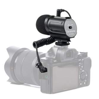 Mikrofoni - Saramonic SR-PMIC2 Compact passive Microphone for cameras & cameras with cable mini Jack 3.5 mm TRS/TRS - ātri pasūtīt no ražotāja