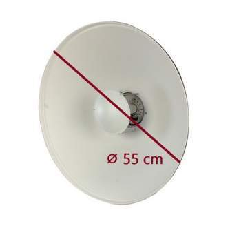 Barndoors Snoots & Grids - StudioKing Beauty Dish White SK-BD550W 55 cm with Honeycomb Grid - quick order from manufacturer