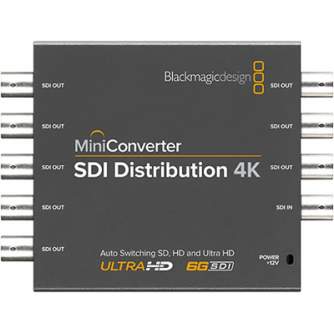 Signāla kodētāji, pārveidotāji - Blackmagic Design Mini Converter SDI Distribution 4K (BM-CONVMSDIDA4K) Converter / Decoder / Encoder - ātri pasūtīt no ražotāja