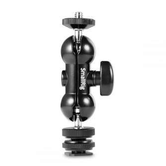 Accessories for rigs - SmallRig Cool-Ballhead-V1 Multi-function Double BallHead w/ shoe mount &amp 1/4inch screw (1135) - quick order from manufacturer