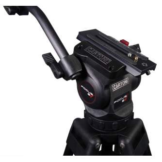 Video Tripods - Cartoni FOCUS 8 Red Lock ALU Tripod System (KF08-RLM) - quick order from manufacturer