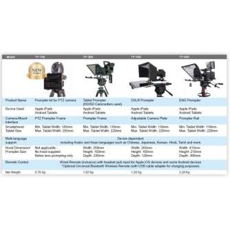 Teleprompter - DATAVIDEO TP-300 UNIVERSAL PROMPTER 7"-10" W/O REMOTE TP-300 - quick order from manufacturer