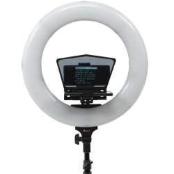 Teleprompter - Ikan HS-PROMPTER-RL - HomeStream Phone Teleprompter w/ 18" Ring Light and Stand HS-PROMPTER-RL - quick order from manufacturer