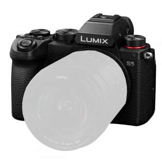 Bezspoguļa kameras - Panasonic Lumix S5 Body (DC-S5E-K) - ātri pasūtīt no ražotāja