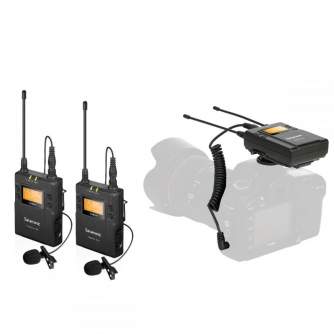 Беспроводные петличные микрофоны - Saramonic UwMic9 Wireless Audio Transmission Kit 2 (RX9 + TX9 + TX9) - быстрый заказ от произ