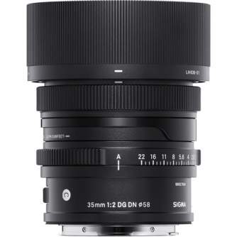 Objektīvi - Sigma 35mm F2.0 DG DN lens (Contemporary) Sony E 347965 - ātri pasūtīt no ražotāja