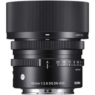 Objektīvi - Sigma 45mm F2.8 DG DN Sony E-mount [CONTEMPORARY] 360965 - быстрый заказ от производителя