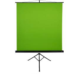 Background Set with Holder - Arozzi Green Screen 160x157cm Chroma key AZ-GS w tripod 218cm collapses Photography, Video, & Streaming 6.2kg - quick order from manufacturer