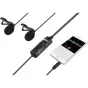 Boya Dual Lavalier microphone for Smartphone, DSLR, Camcorders, PC