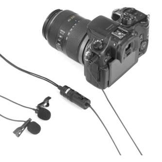 Boya Dual Lavalier microphone for Smartphone, DSLR, Camcorders, PC