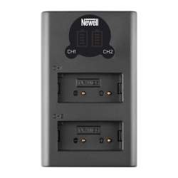 Kameras bateriju lādētāji - Newell DL-USB-C dual channel charger for DMW-BLG10 - купить сегодня в магазине и с доставкой