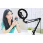 Ring Light - Puluz Foldable arm stand 10 inch 26cm bi-color LED Ring Vlogging Video Light Live PKT3090B - buy today in store and with delivery