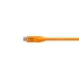 Cables - TETHERPRO USB-C TO 3.0 MICRO-B RIGHT ANGLE 4.6 M ORANGE CUC33R15-ORG - quick order from manufacturer